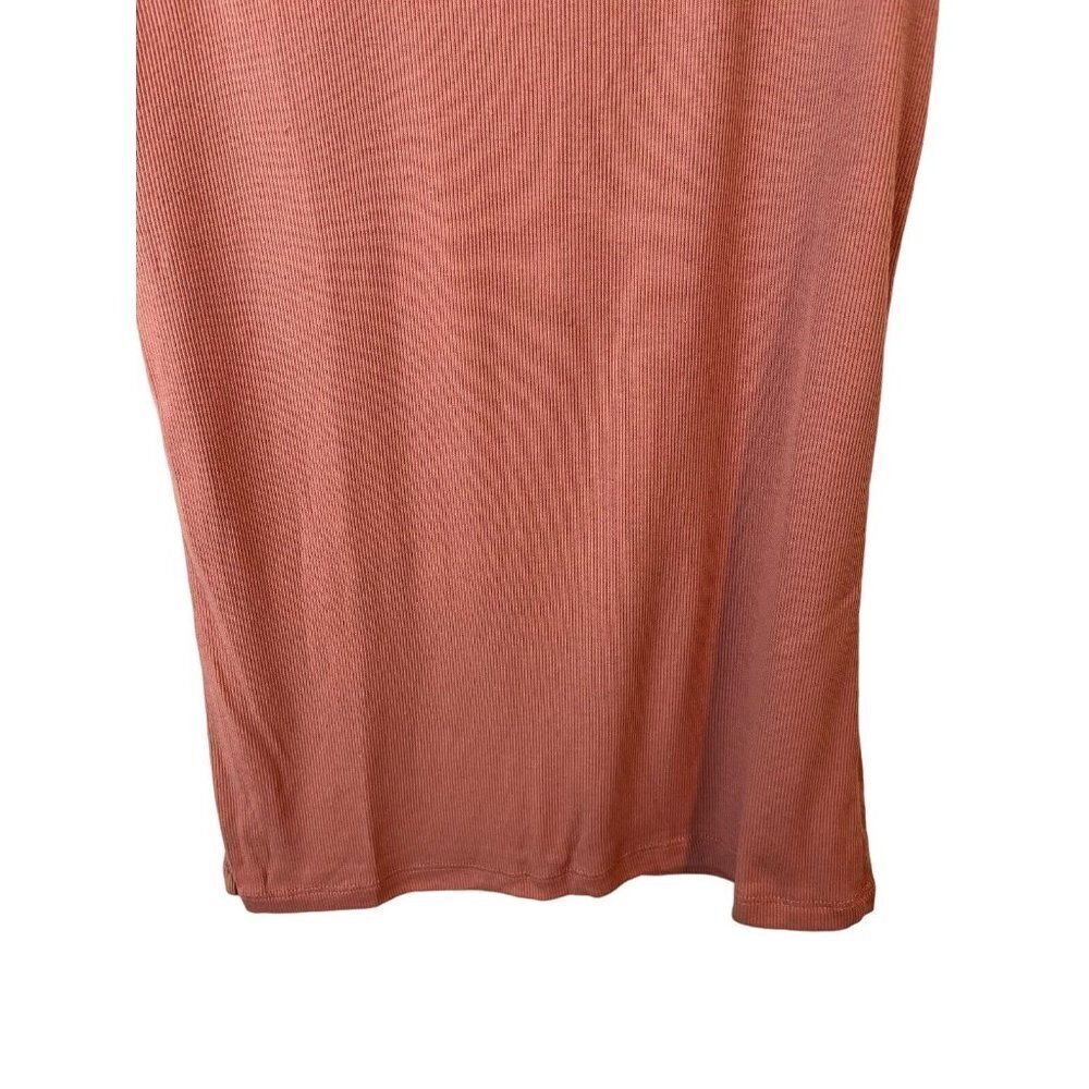 Ambiance Plus Size 3X Tank Top Blush Ribbed Knit Cotton Blend - Picture 7 of 8